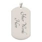 American Flag Military Style Dog Tag Necklace | Custom Engraving |50% OFF! Silver with custom engraving on back