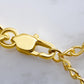 yellow gold link chain clasp